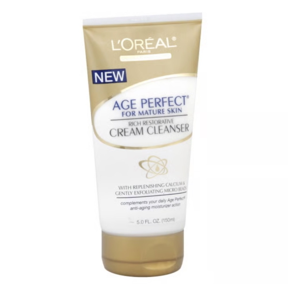 L'Oreal Paris Age Perfect Rich Restorative Cream Cleanser for Mature Skin, 5 oz